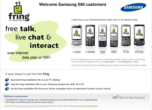 fring @ Samsung