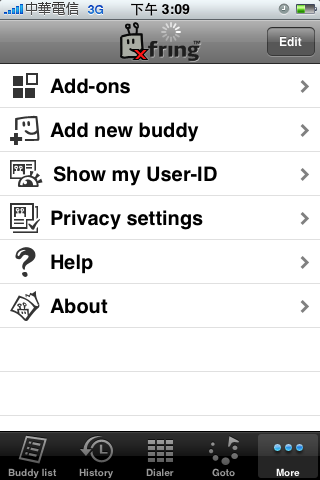 fring @ Apple iPhone 3G