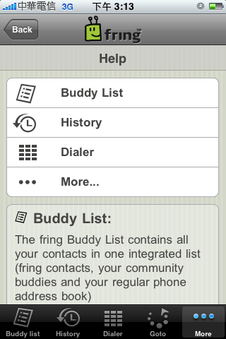 fring @ Apple iPhone 3G