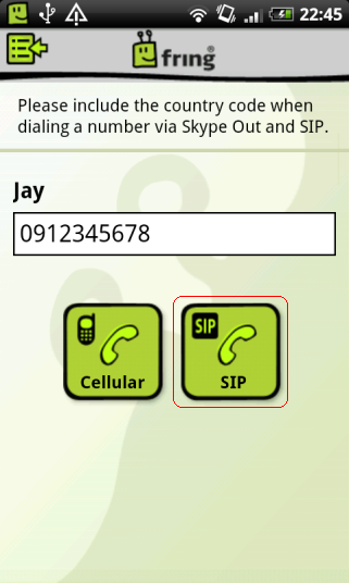 fring Talk @ HTC Desire