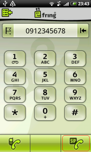 fring Talk @ HTC Desire