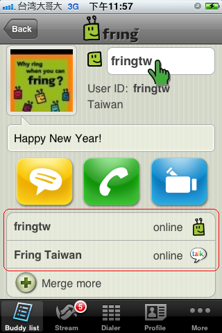 fring for iOS