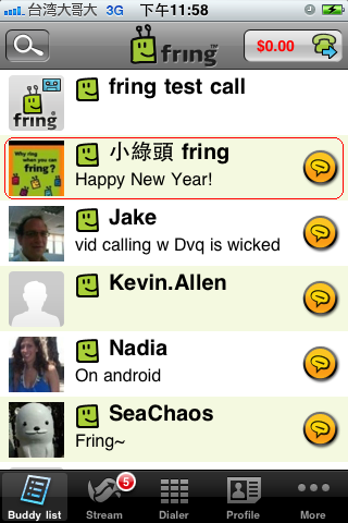 fring for iOS