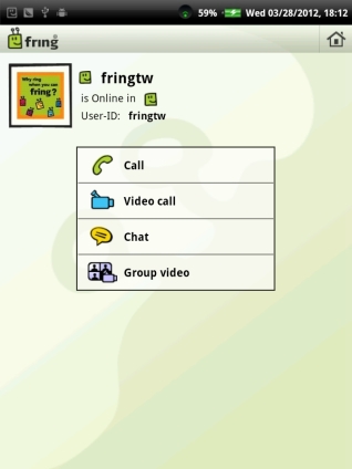 fring @ ViewPad